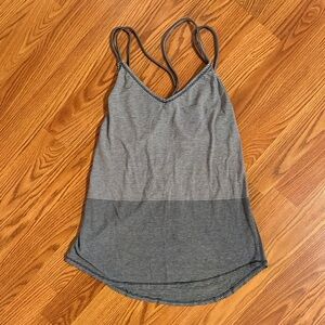 Gray Striped Women's Tank Top